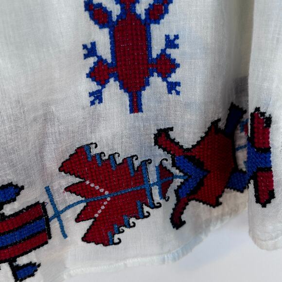 Blue Boheme Indian Cotton Moto Boho One Size Eclectic Whimsical Earthy - Picture 5 of 8